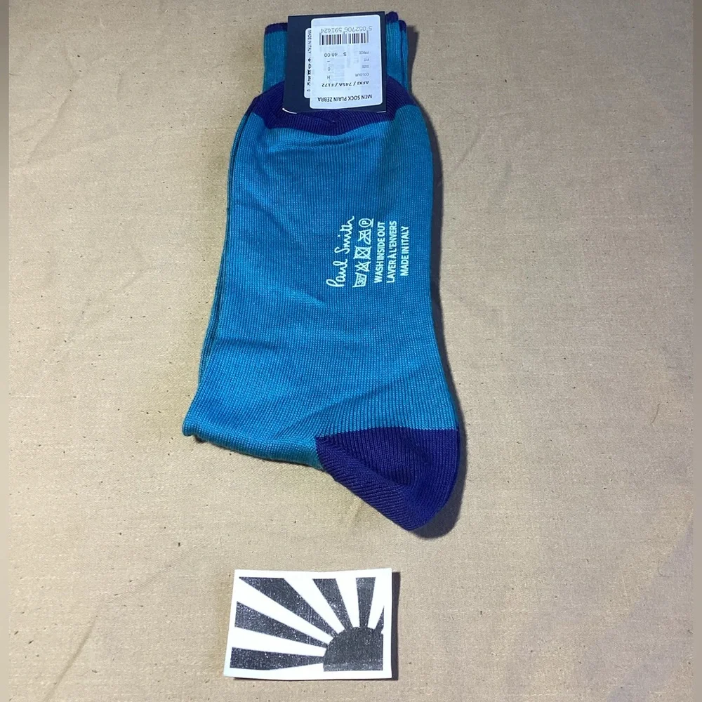 Paul Smith Men Sock Plain Zebra